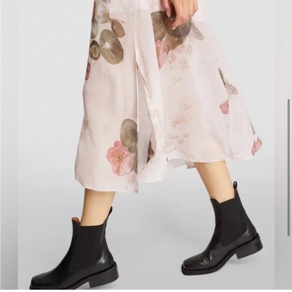 All Saints Laverna Asago Pink and Green Floral Maxi Dress - Picture 4 of 5